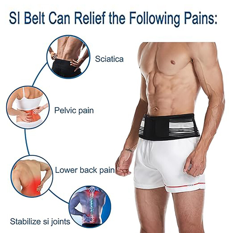 Sacroiliac Joint Hip Belt Pelvic Lower Back Support Brace Sciatica Pain Relief