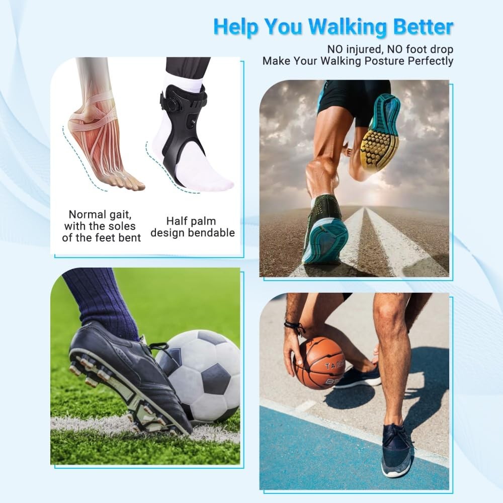 Malloraned AFO Foot Drop Brace Right Foot X-Large