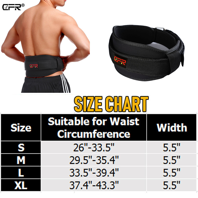 Weight Lifting Exercise Lumbar Support Belt Waist Brace Lower Back Pain Relief