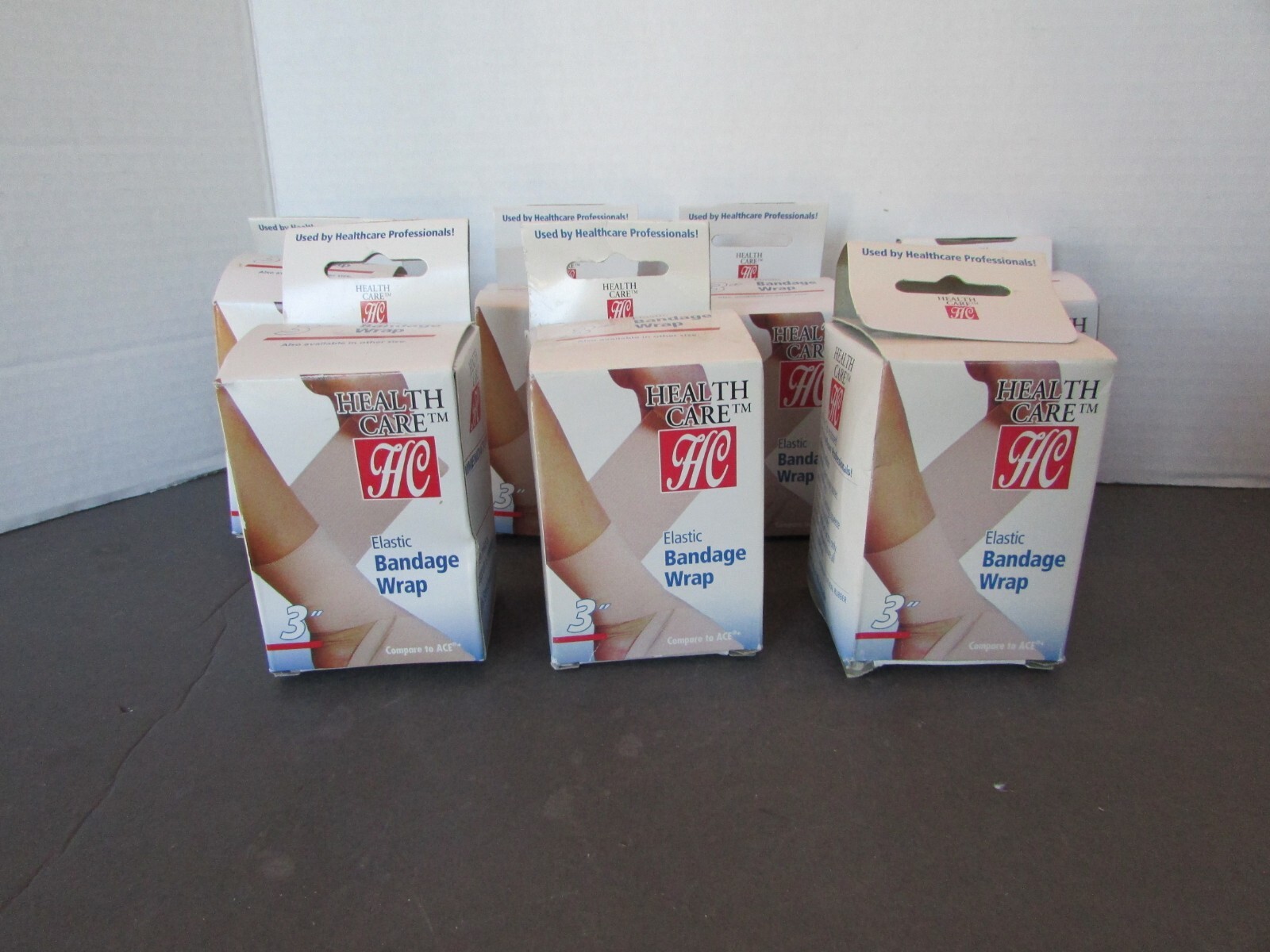 7 BOXES OF HEALTH CARE 3″ ELASTIC BANDAGE WRAP 5 YDS STRETCHED NEW SALE