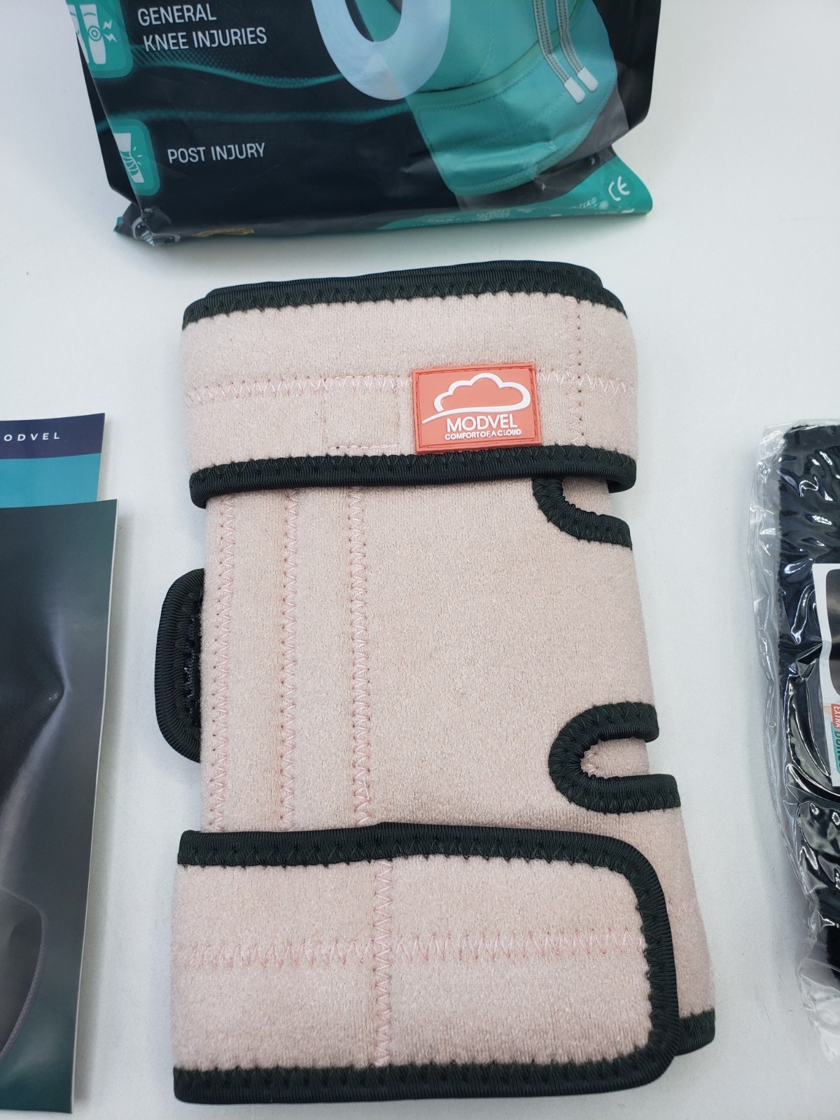 MODVEL ELITE Knee Brace for Women & Men with Side Stabilizers, L-XL Pink