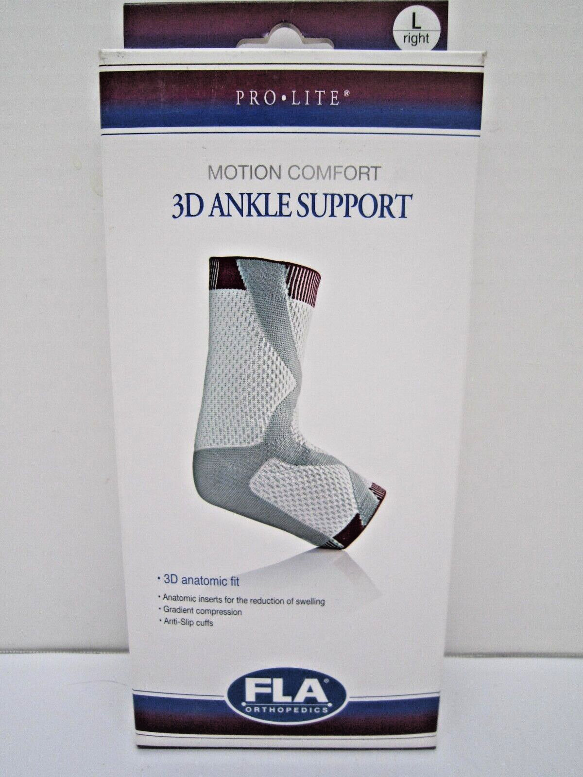 FLA Prolite 3D Ankle Support Braces White/Gray {Pick Size & side}