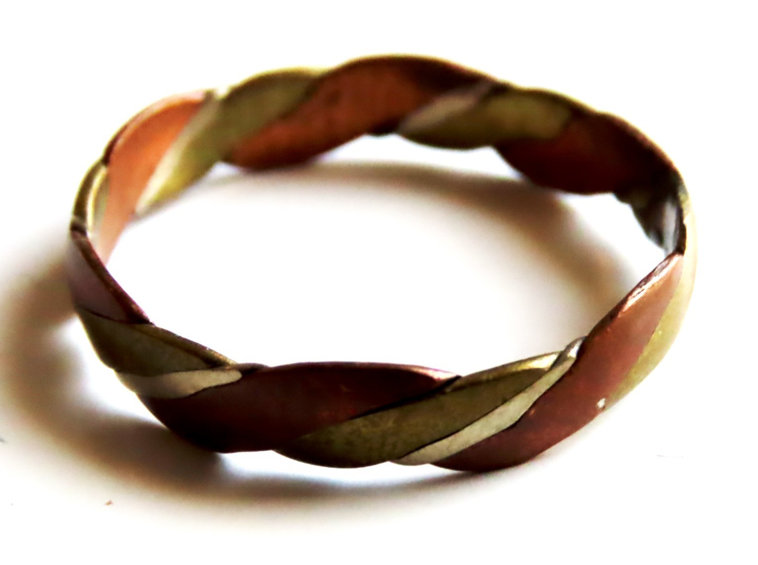 3-metal ring: Copper, bronze, German silver – pain relief