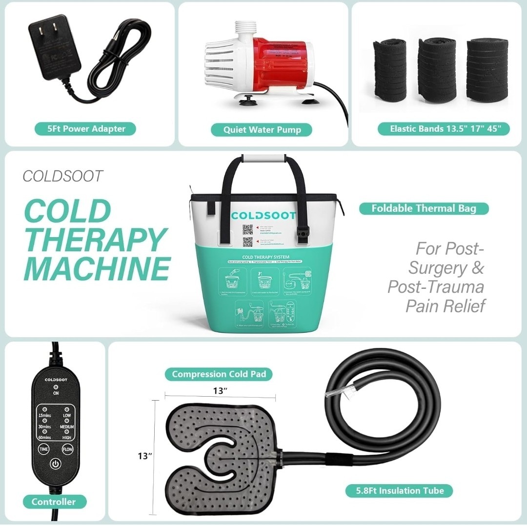 Cold Therapy Ice Machine For After Surgery Hip Knee Replacement Leg And Shoulder