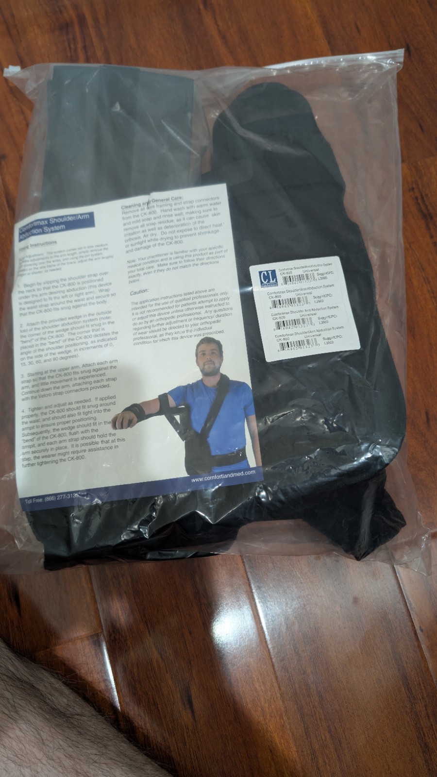 Comfortmax Shoulder/arm Abduction SystemCk-800 Left/right Arm Medical Strap 1 Sz