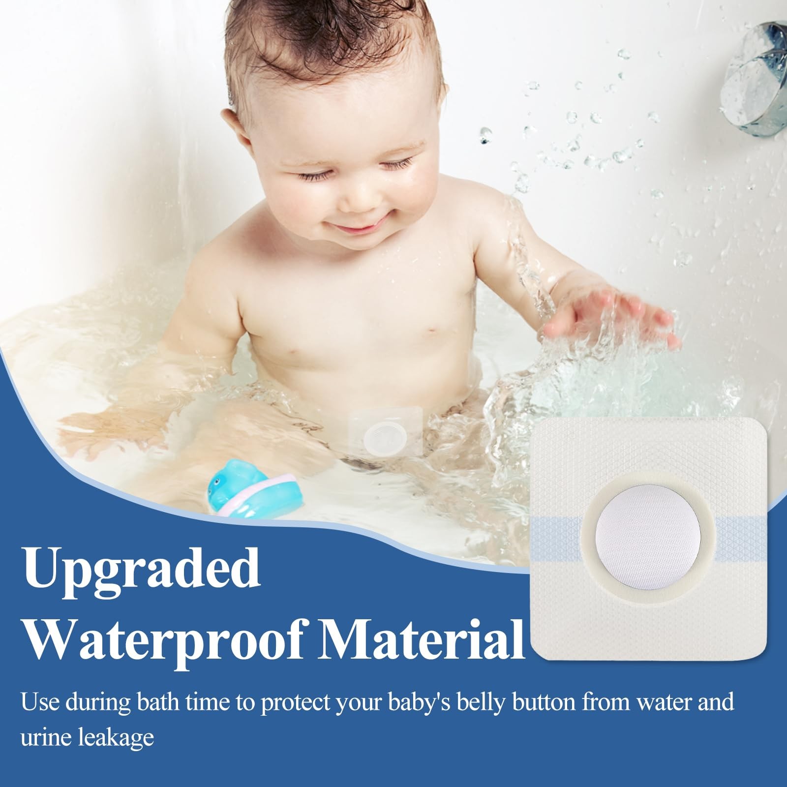 QCWN 25 Pcs Baby Belly Button Patches for Umbilical Hernia Waterproof Newborn…