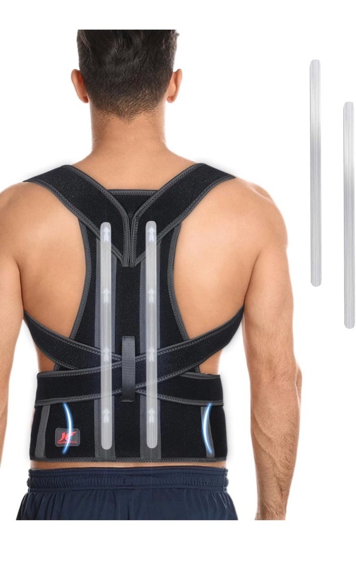Hurmoya Back Brace Posture Corrector for Women and Men, Lower and Upper Back Pai