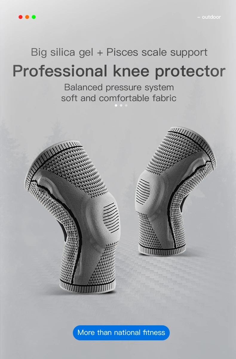 Knee Sleeves Compression Brace Support Sport Joint Injury Pain Arthritis Relief
