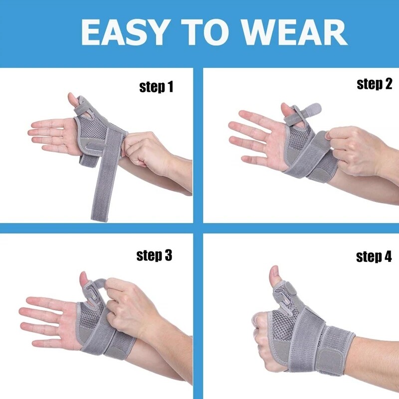 Thumb Wrist Brace Support Hand Sprain Carpal Tunnel Arthritis Running Right Left