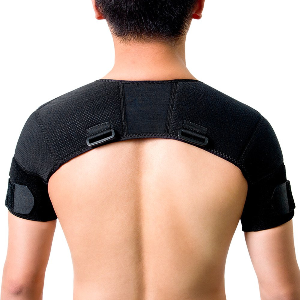 Double Shoulder Support Brace Neoprene Strap Wrap Protector XL
