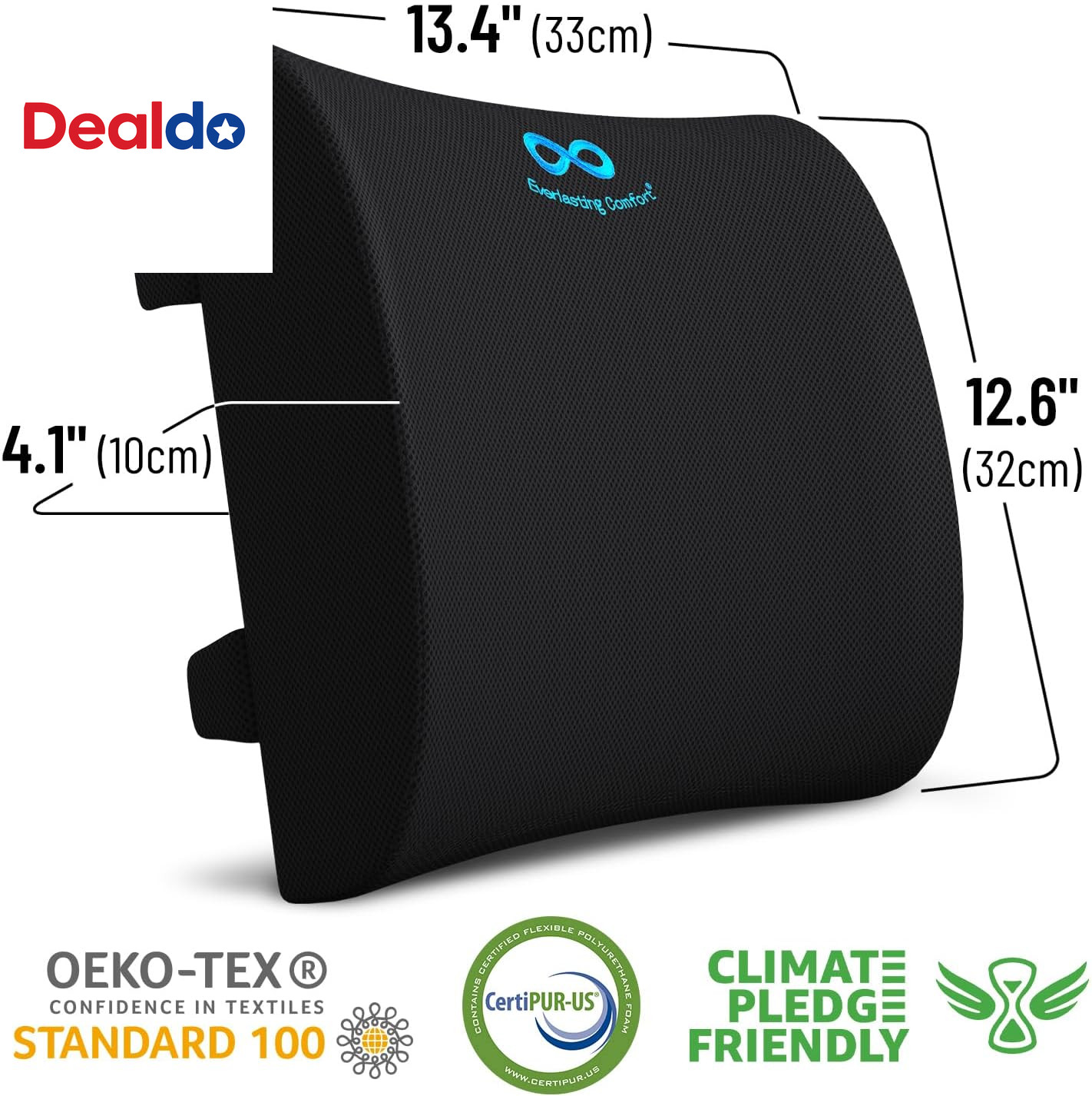 the Original Lumbar Support Pillow – Improves Posture, Promotes Back Pain Relief
