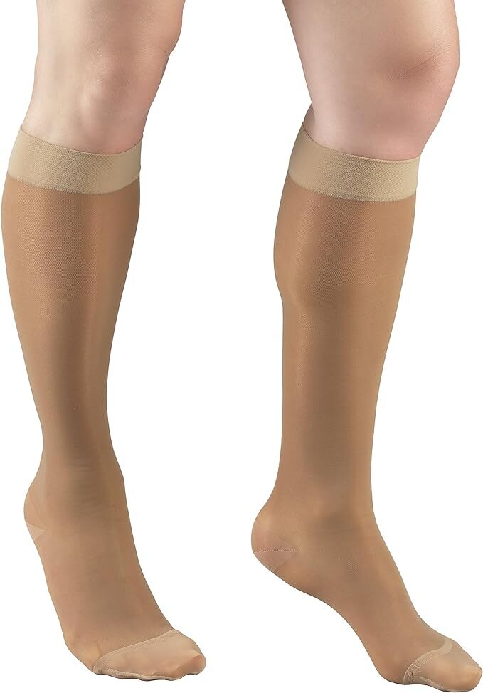 Truform Lites Ladies’ Sheer Knee Highs Compression Support Stockings 15-20 mmHg