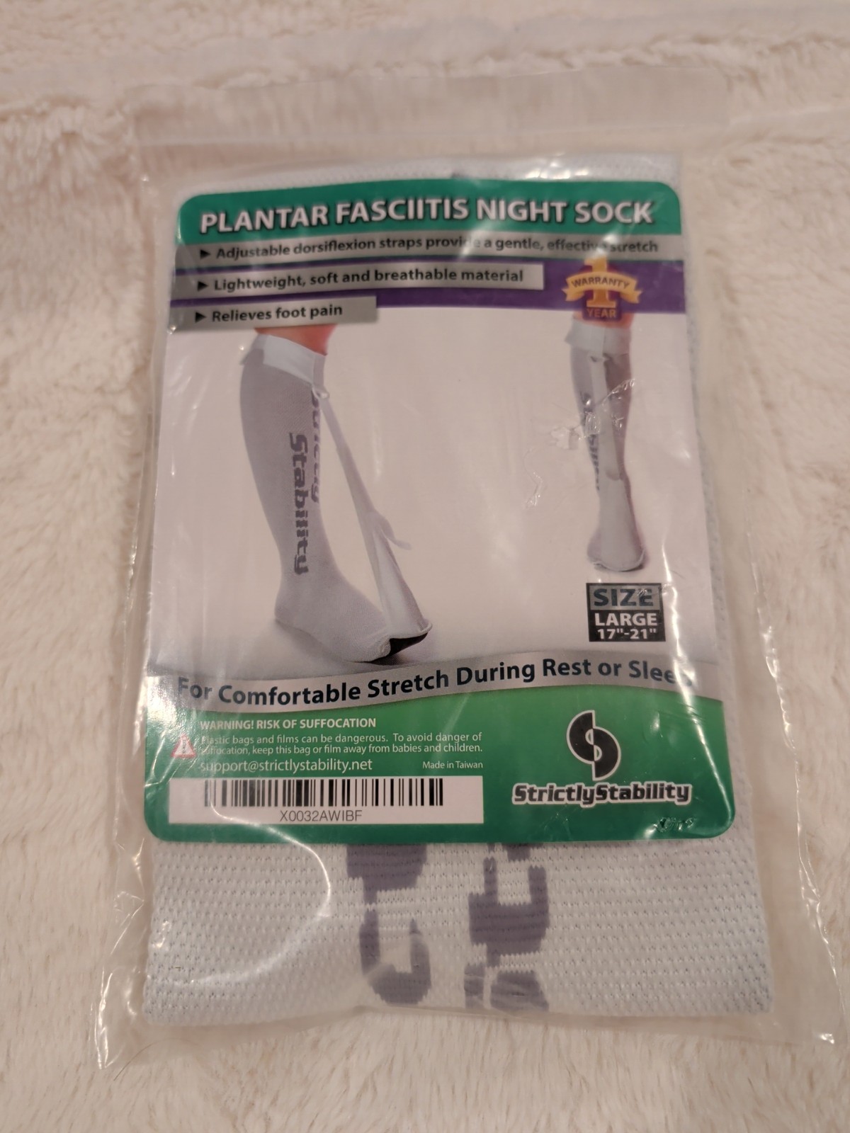 Plantar Fasciitis Night Sock Size Large