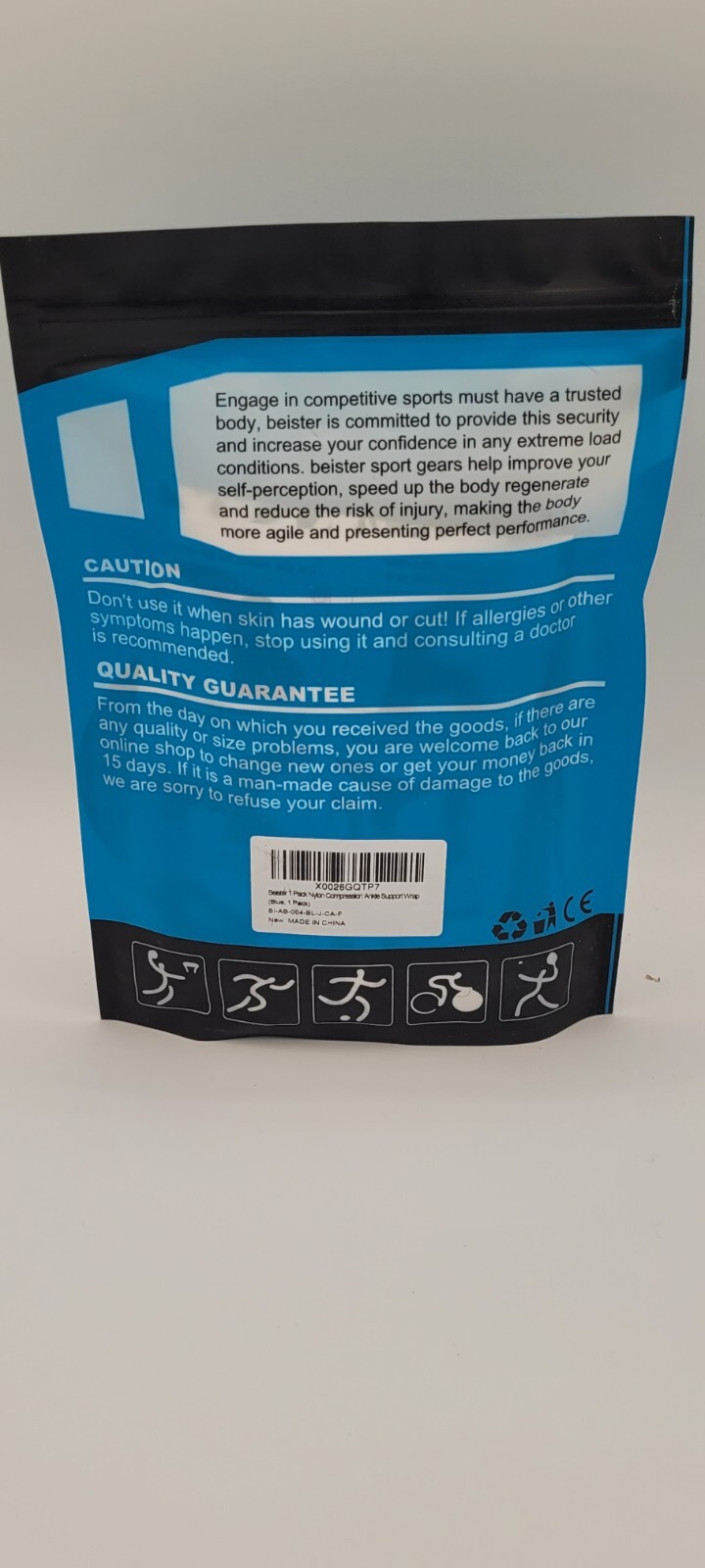 Beister Ankle support wrap – unisex Colour Blue