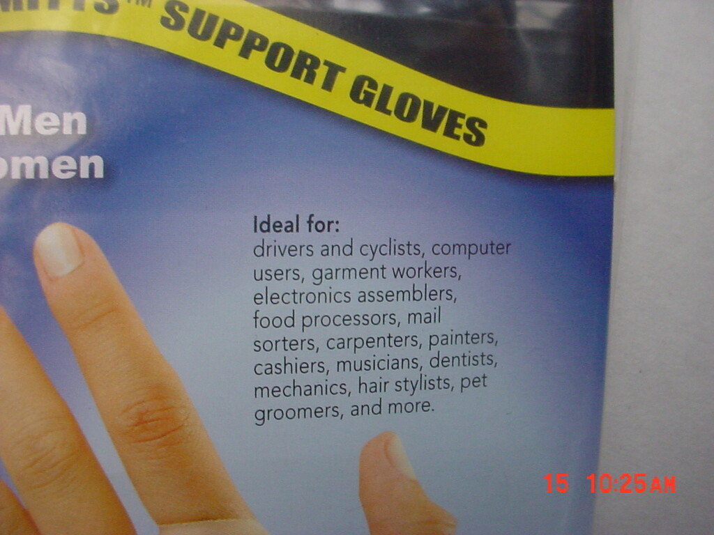 2 Pairs Occunomics Support Gloves 450-5L