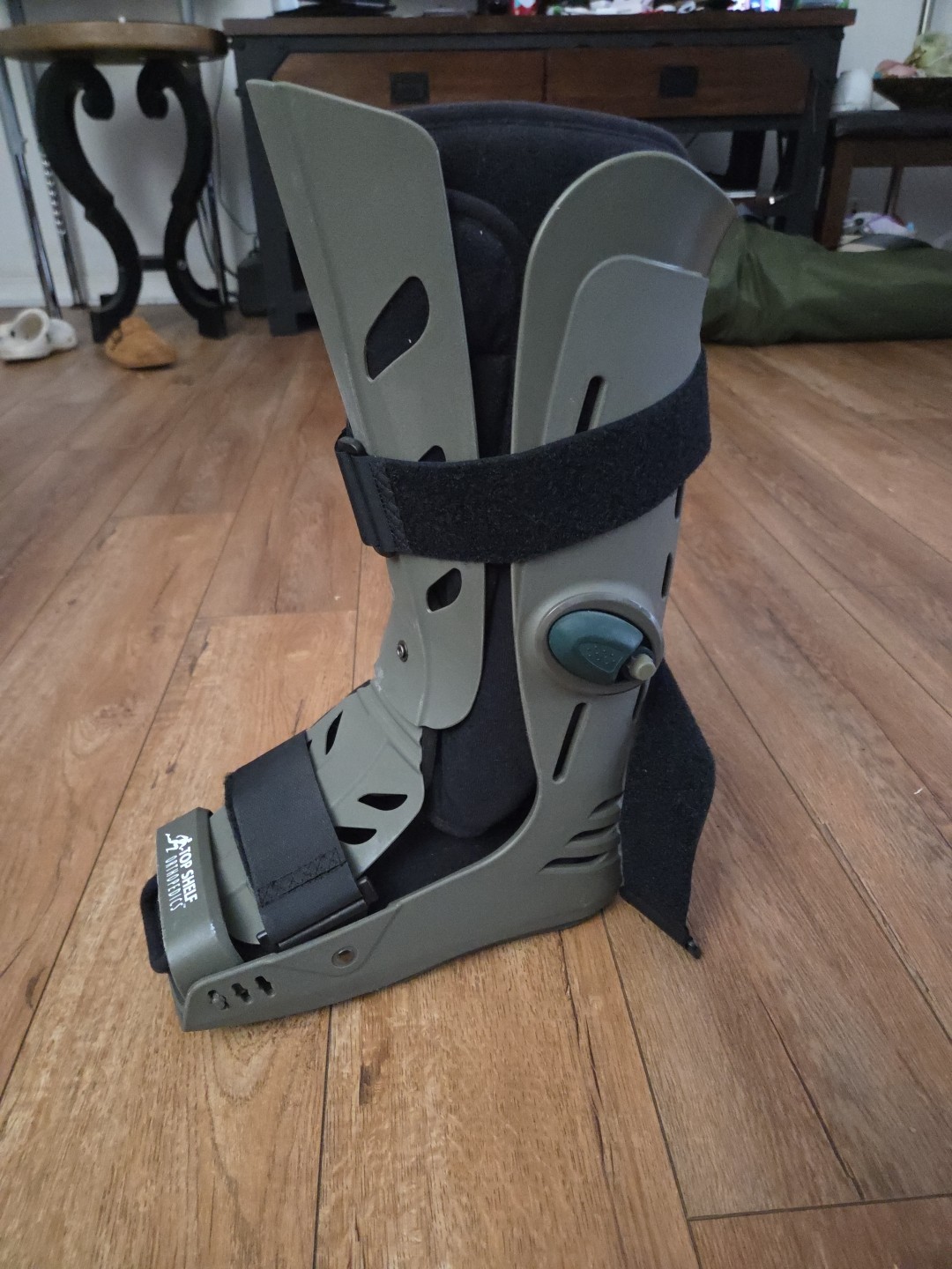 Top Shelf Orthopedics Large Walking Boot Black, Brace Ankle Sprain