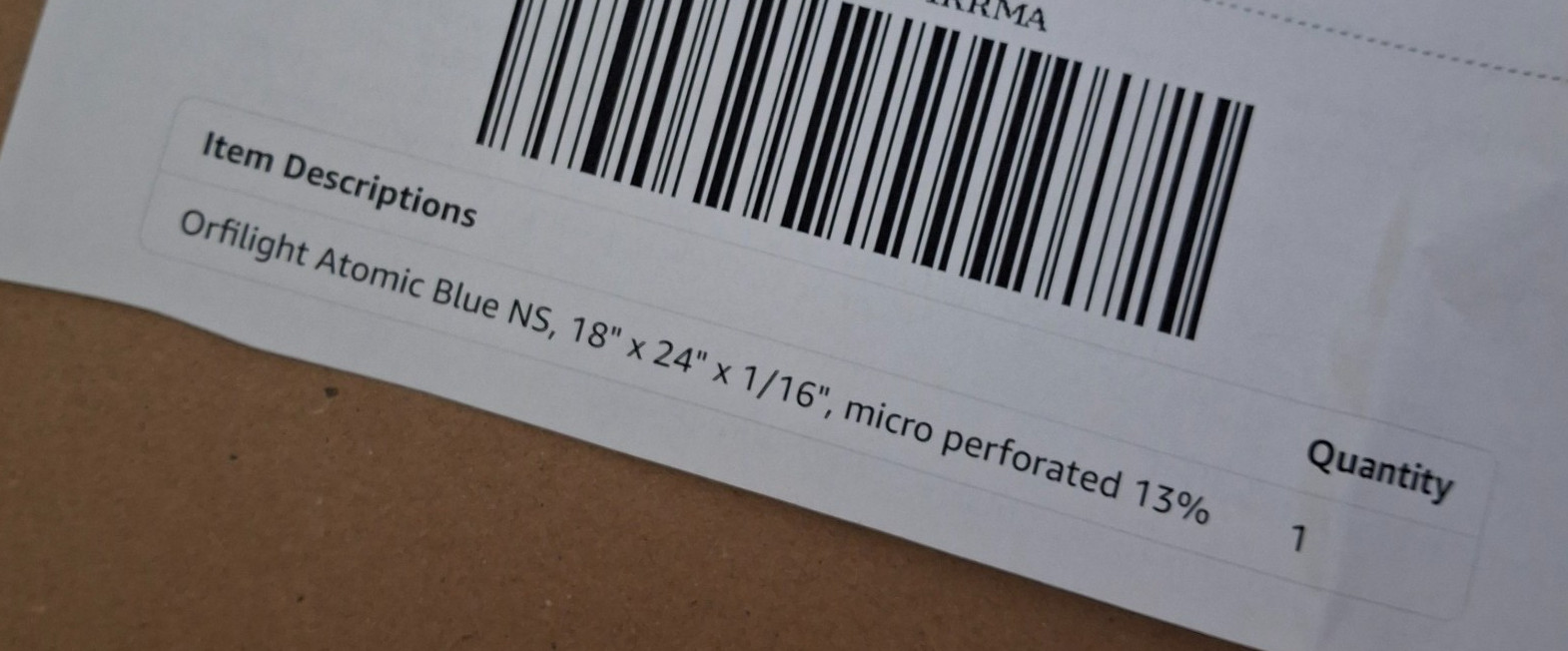 Orfit Orfilight Atomic Blue NS Micro Perforated 24″ x 17.5″ 24-5760-1 Splinting
