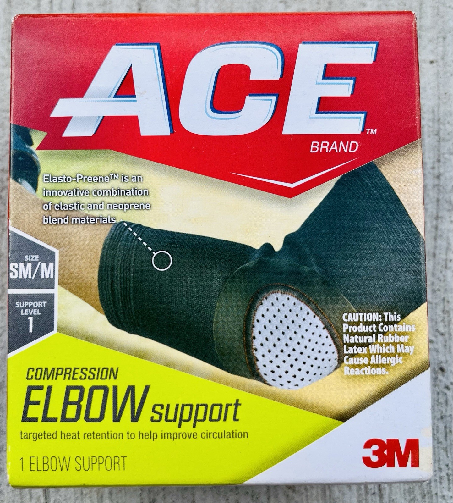 THREE! 3 Ace Elasto-Preene Compression Elbow Support Sm/Med~Box Not Perfect~New
