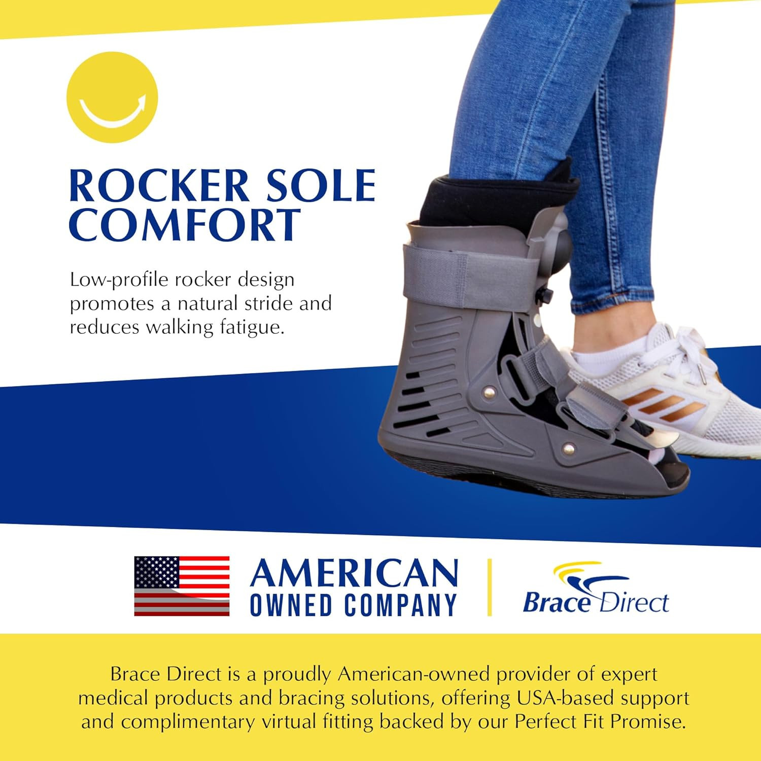Lightweight Air CAM Walker Boot for Foot & Ankle Recovery – Men 6.5-9/Women 8-10