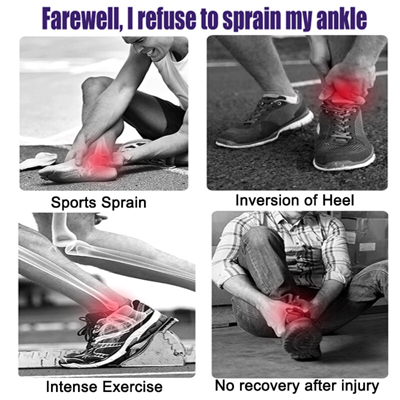 1/2Pcs Ankle Support Brace Compression Sleeve Plantar Foot Fasciitis Wrap Sports
