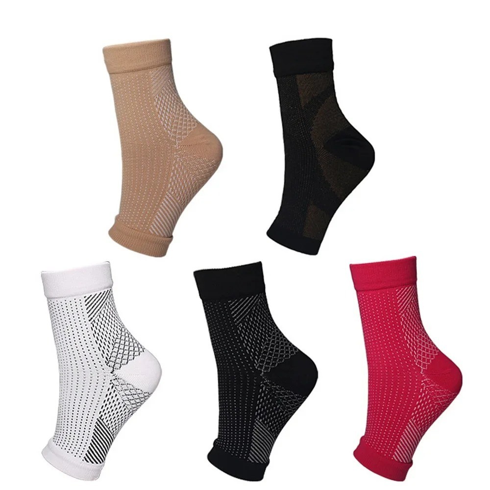 2 x Plantar Fasciitis Compression Socks Heel Foot Arch Pain Relief Support Pair