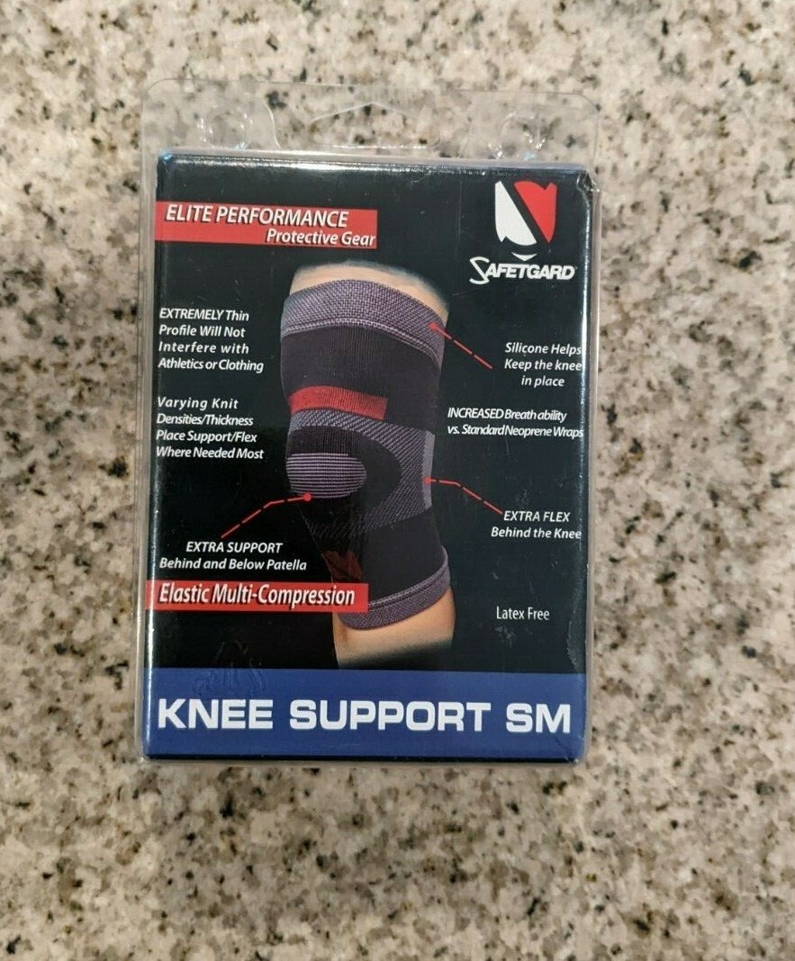 Safetgard Knee Compress Support Sm Small New Sealed free shipping