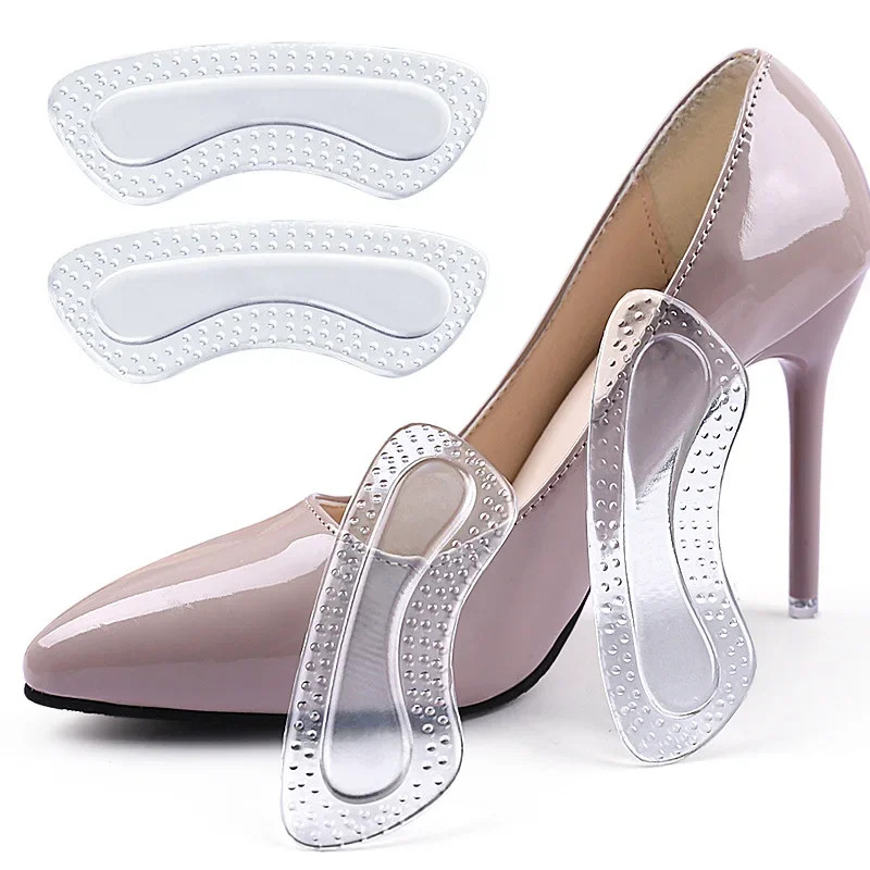 1Pair GEL Heel Protectors Women Silicone Cushion Foot Care Products Non Slip Sho
