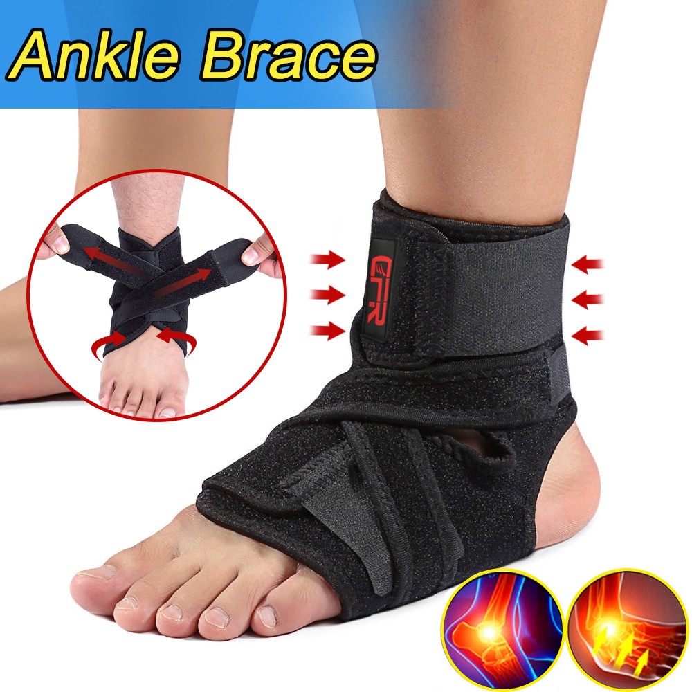Ankle Brace Support Plantar Fasciitis Compression Sleeve Foot Strap Pain Relief