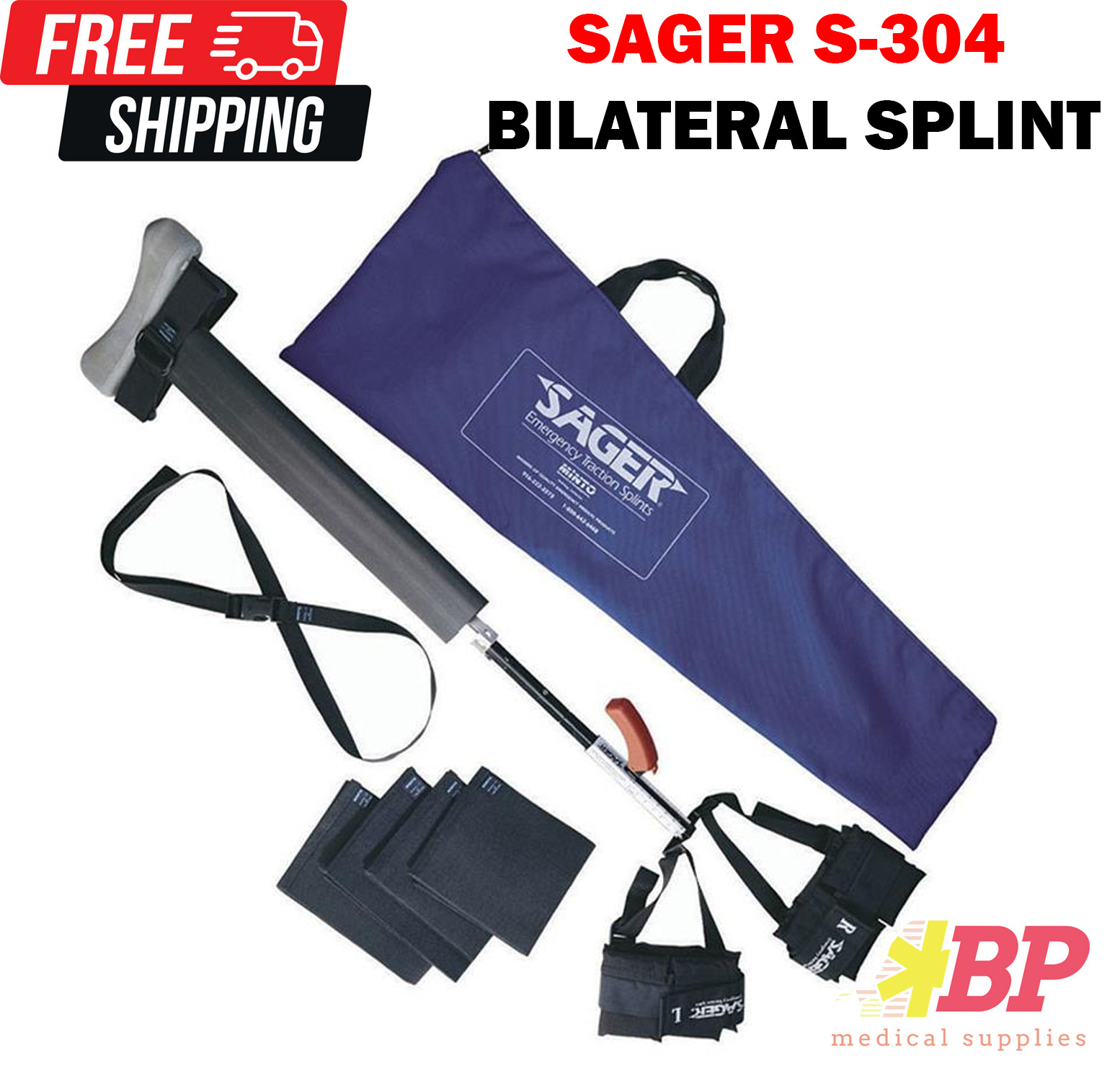 Sager S-304 Form III Bilateral Emergency Traction Splint
