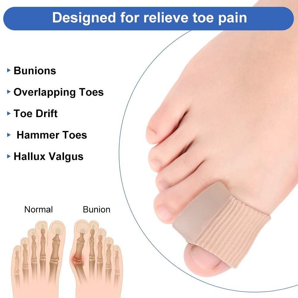 Gel toe splints (12 pcs) toe spreaders for hammer toes and bunions