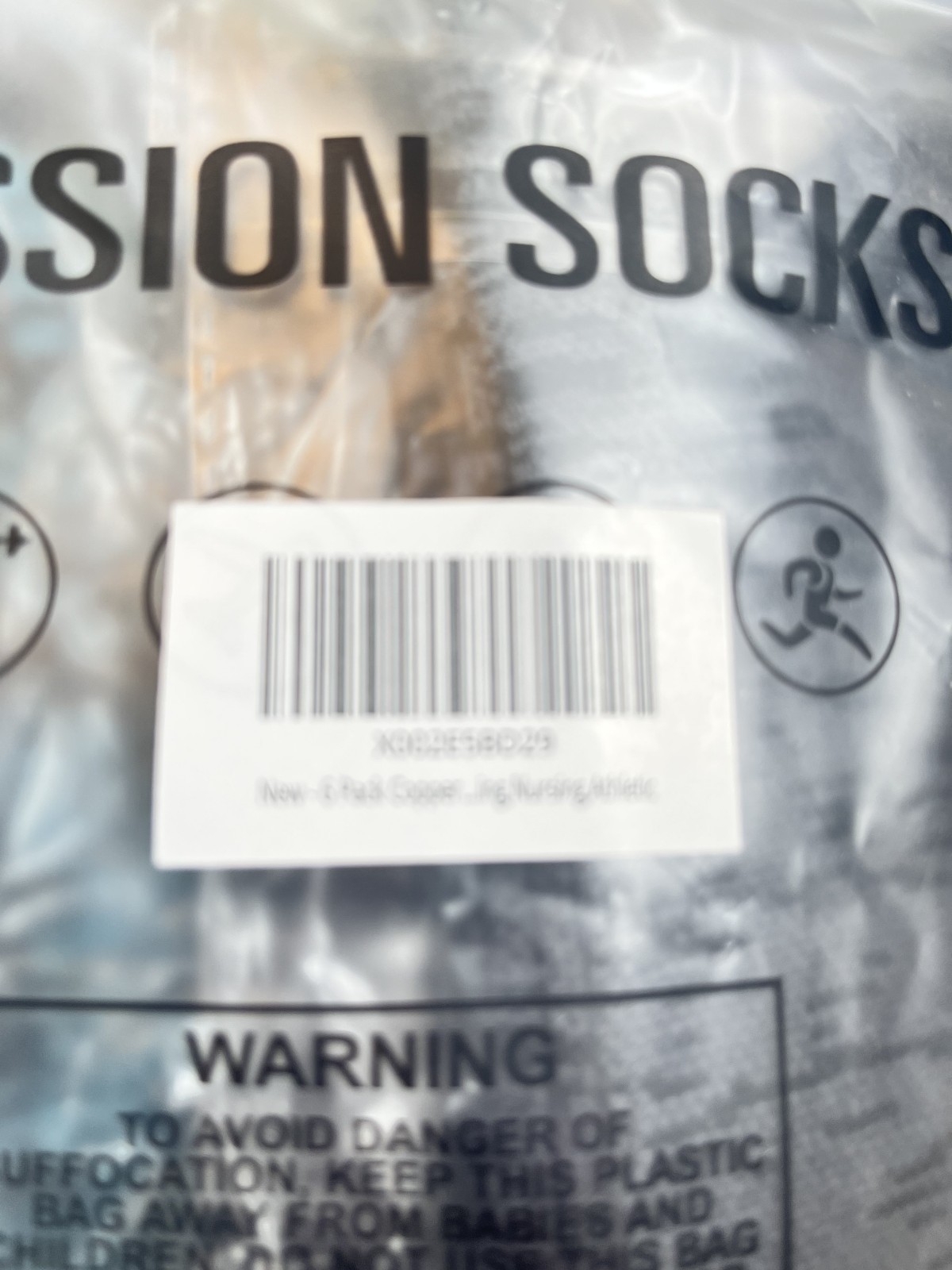 6 Pack Copper Compression Socks Men Women Circulation Running Nursing NEW