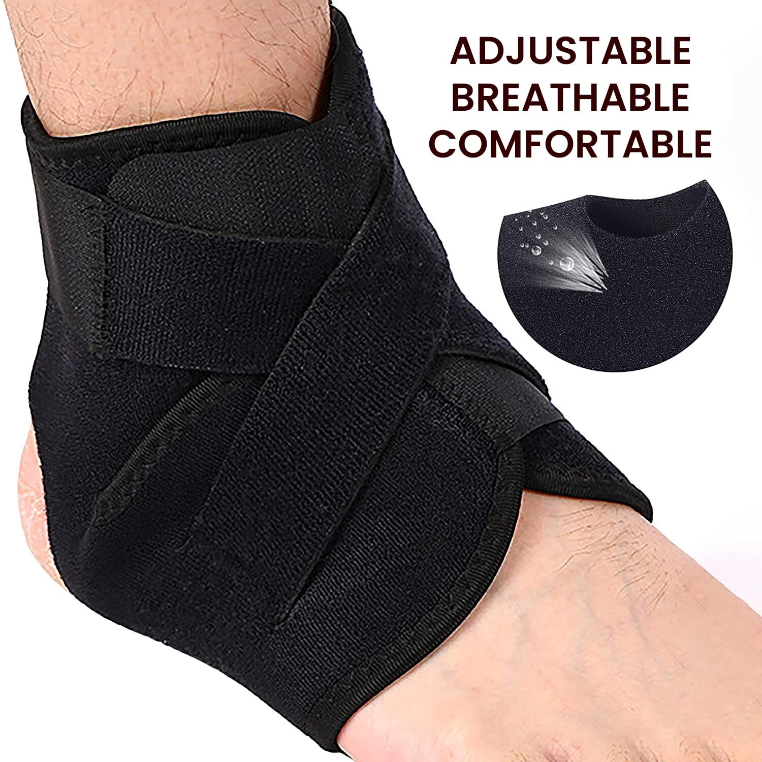 Boldfit Ankle Support Compression Brace Black Color 1 Piece