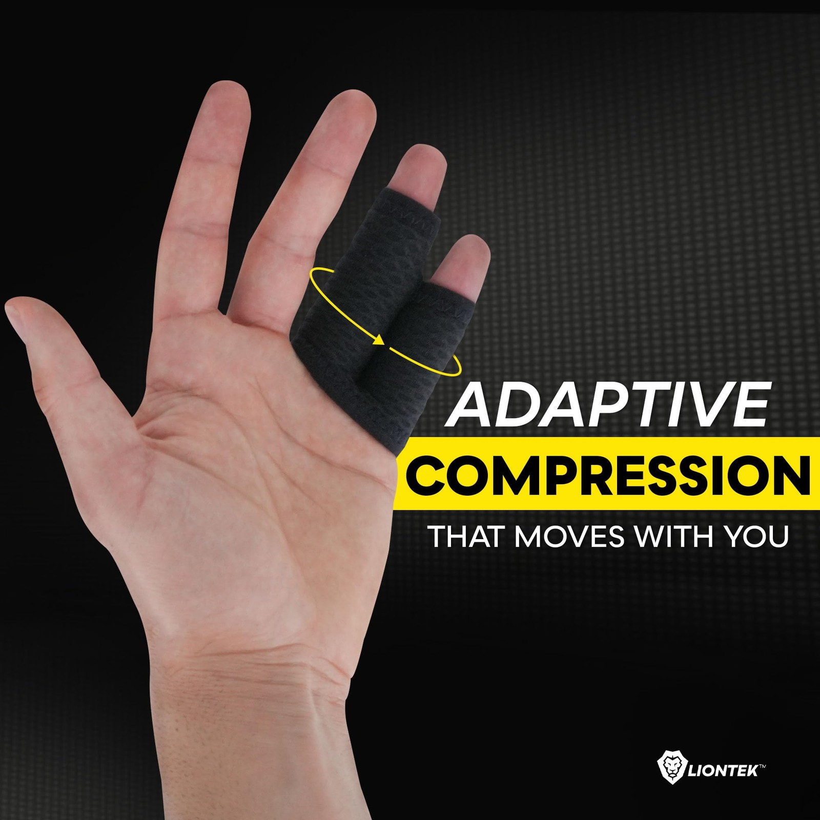 1 Pair PinkyRing Flow Finger Sleeve V3 Joint Support Compression XLarge