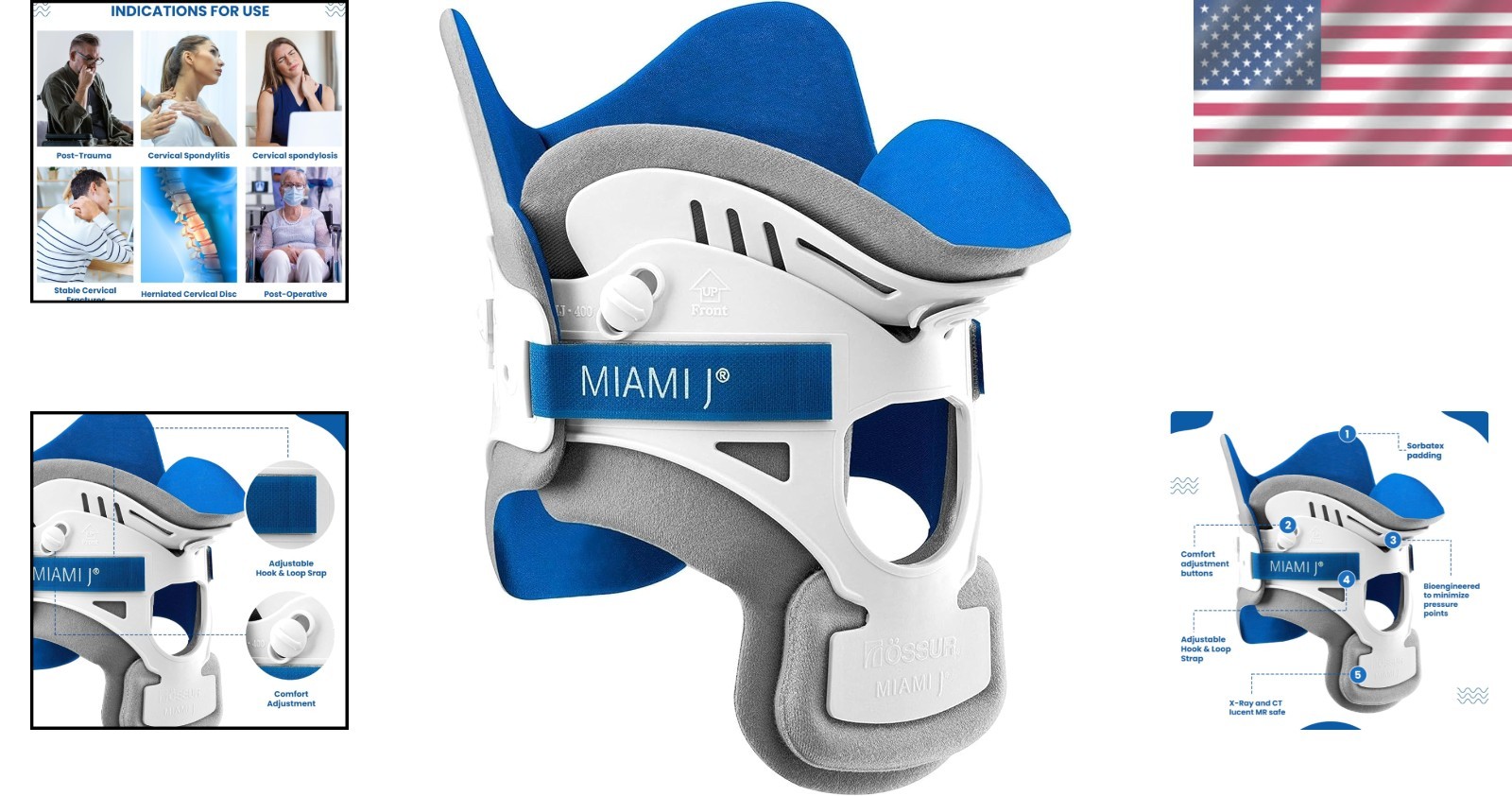 Neck Brace: Miami J Cervical Collar, Pain Relief, Spine Support, MJ-400