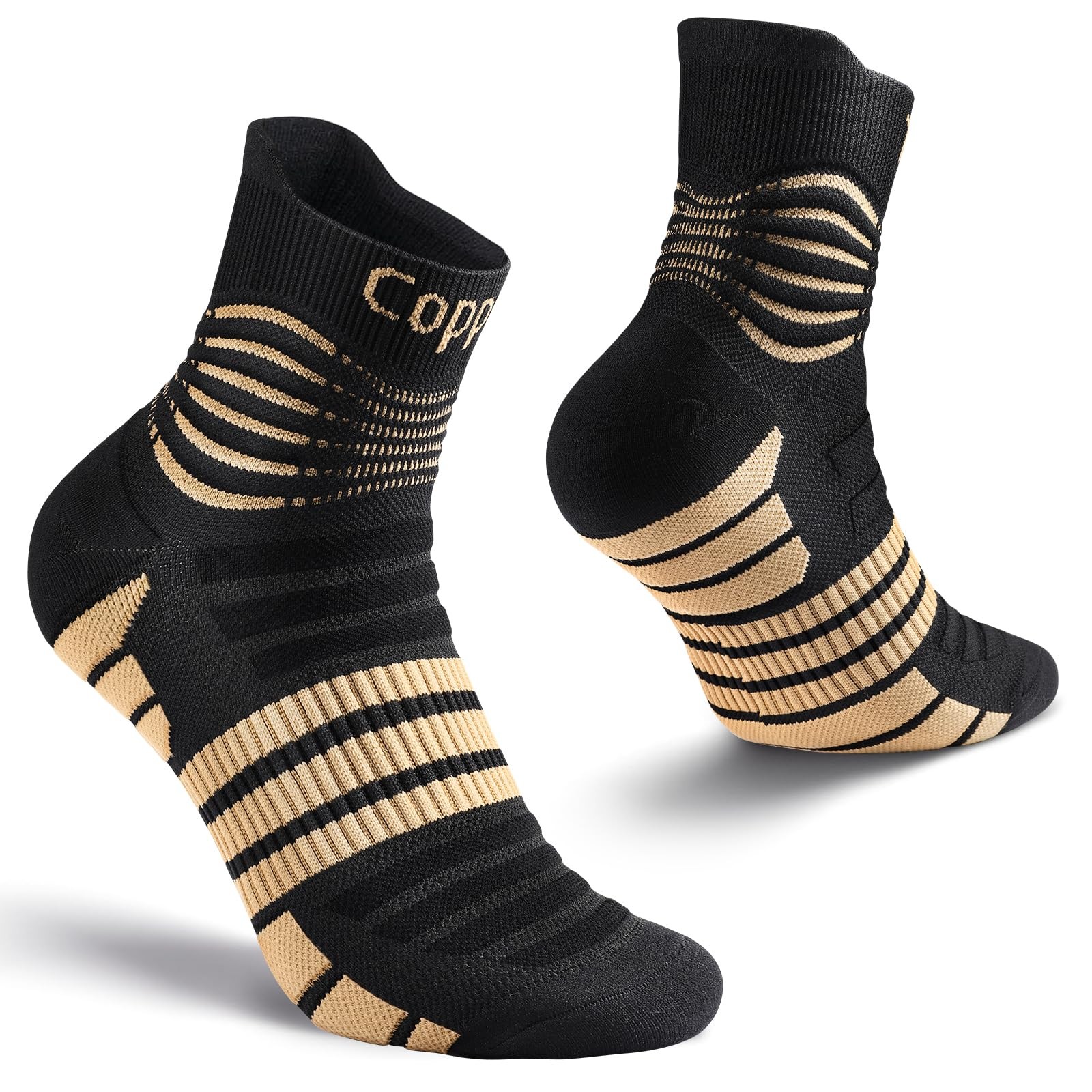NEENCA Copper Compression Socks, Medical Ankle Support Socks for Injury Recov…
