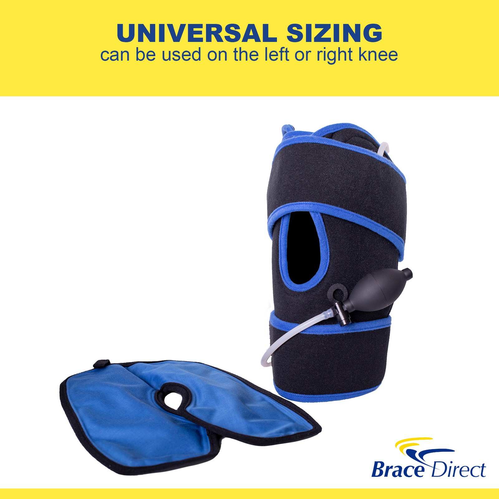 Knee Ice Pack Wrap with Compression for Knee Pain & Swelling Relief