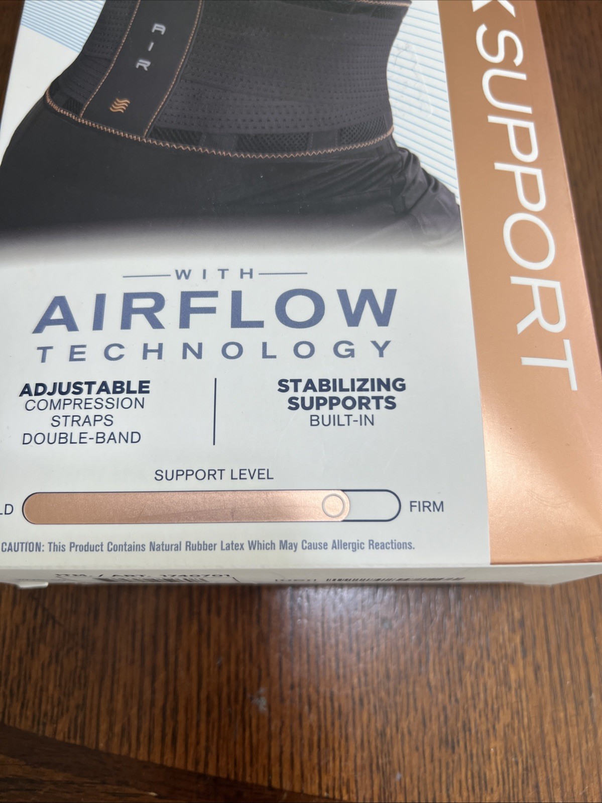 Copper Fit Elite Air Back Support Brace Airflow Technology One Size Adjustable