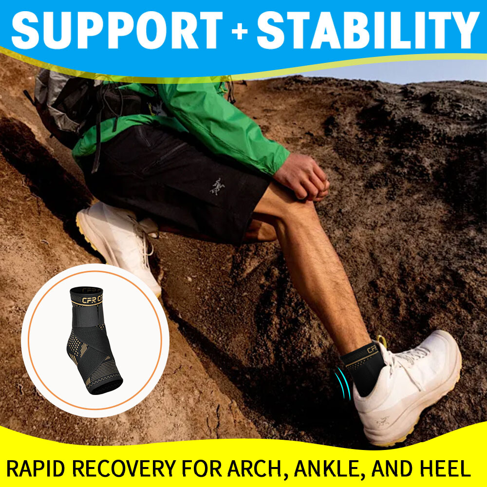 Ankle Brace Support Compression Sleeve Plantar Fasciitis Pain Relief -Foot Wrap