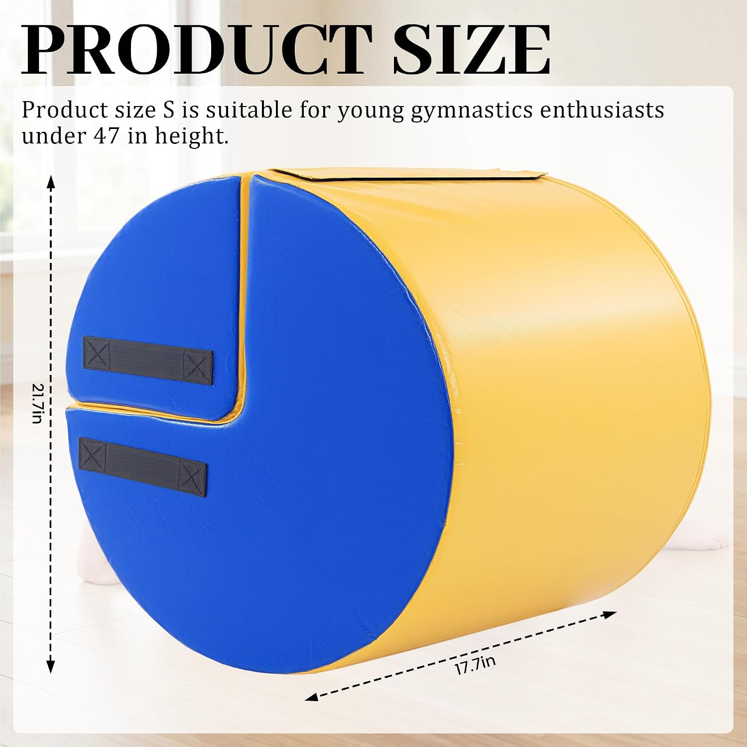 2-In-1 Gymnastics Tumbling Equipment with Posture Correction Support, Detachable