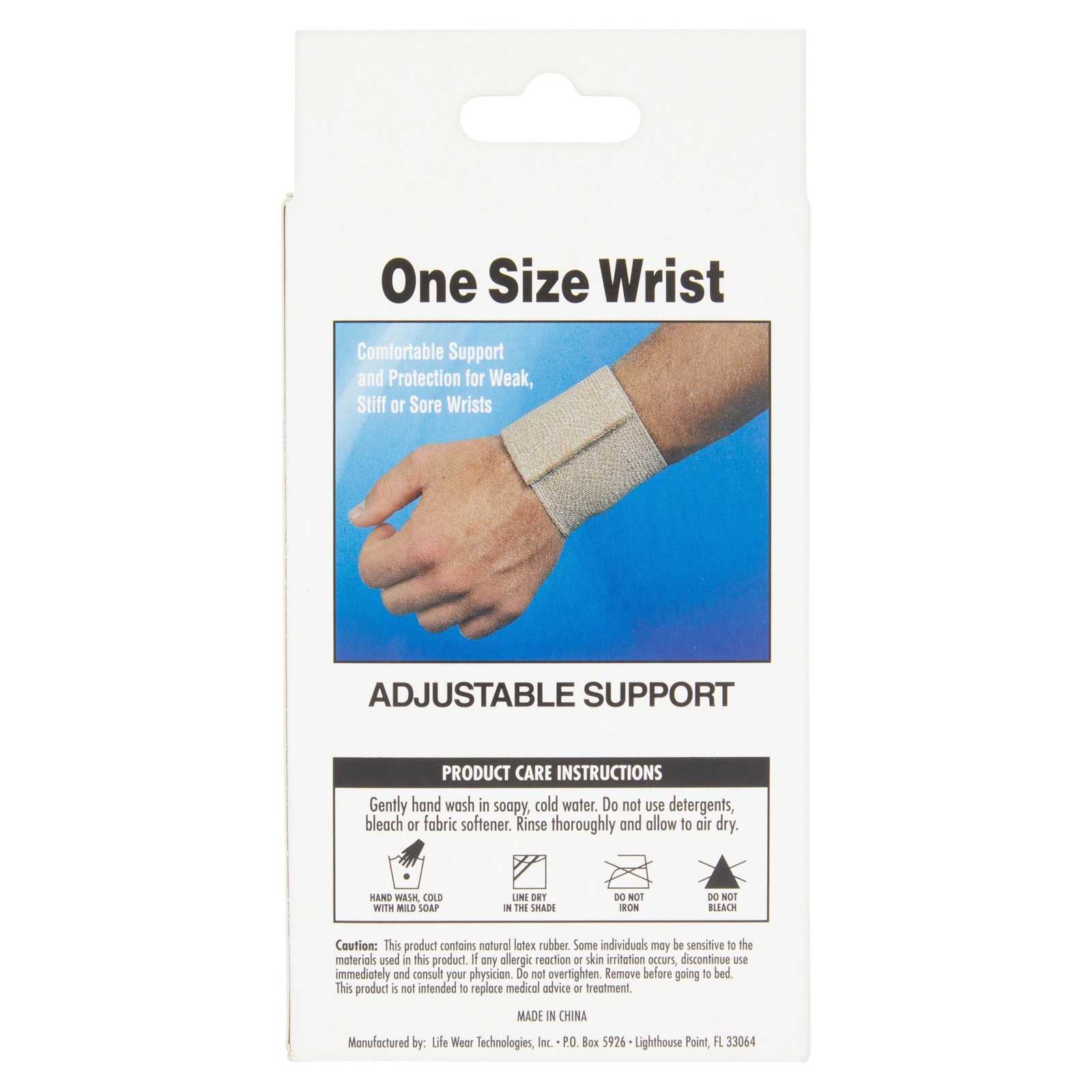 Wrist Support Wrap – Elastic Loop, One Size – for Carpal Tunnel, Arthritis