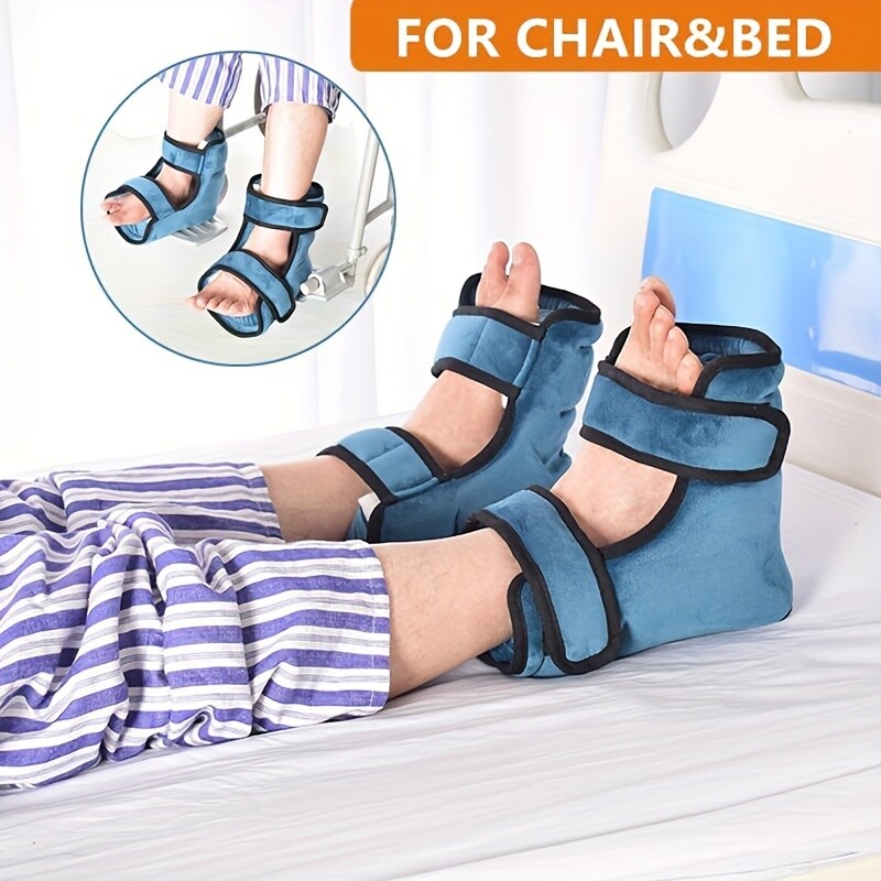 1/2Pcs Heel Protector Cushions with Hook-and-loop Fastener Straps Foot Pillows