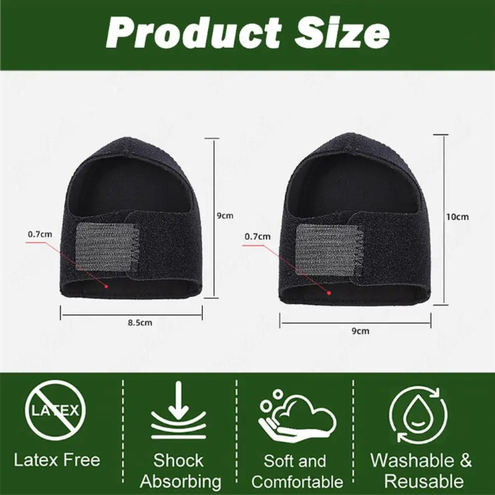 Adjustable Straps Silicone Heel Pads Gel Material Shock Absorption Heel Inserts