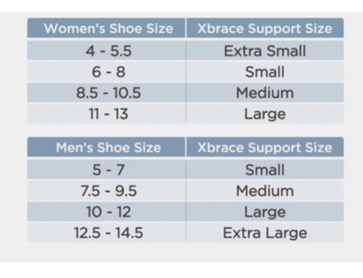 Tuli’s Xbrace Foot & Arch Support Braces by Medi-dyne ~X-large Shoe Sz 12.5-14.5