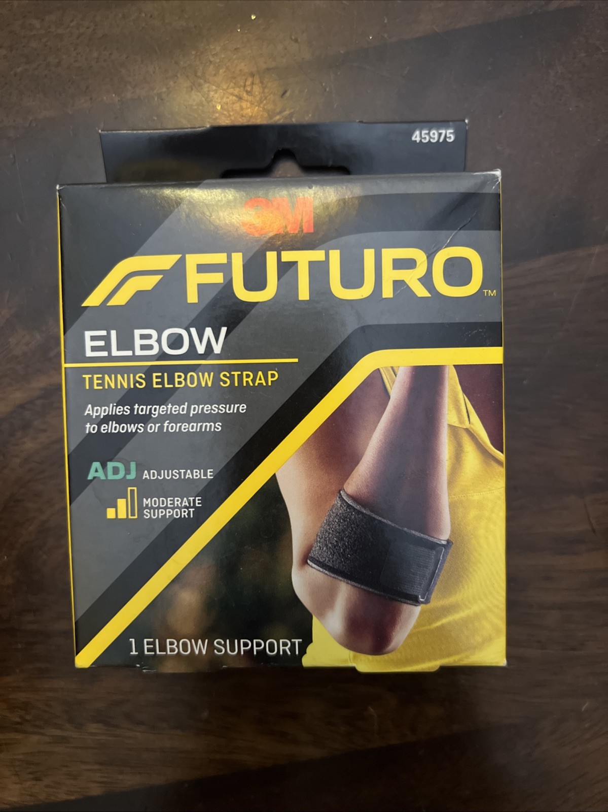 3M Futuro Tennis Elbow Strap Moderate Support Adjustable To Fit Black