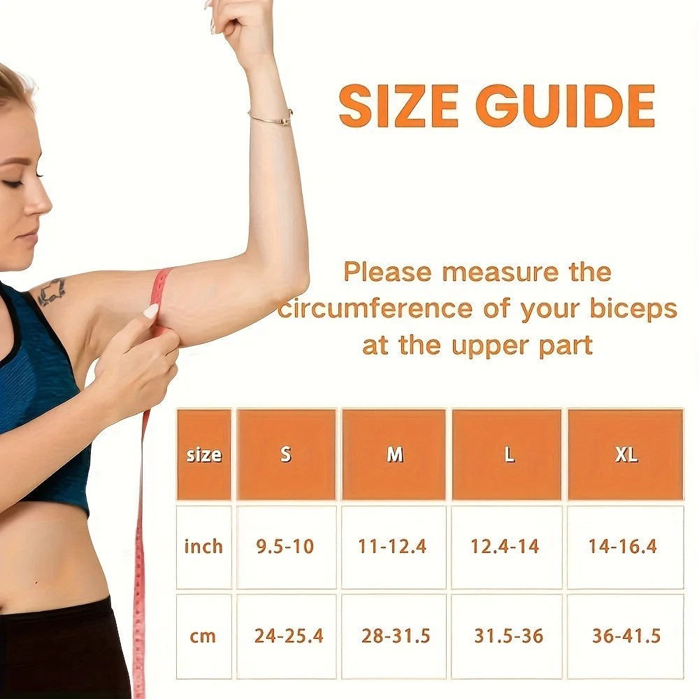 Copper Bicep Compression Sleeve Arm Support Sports Gym Muscle Brace 1PC