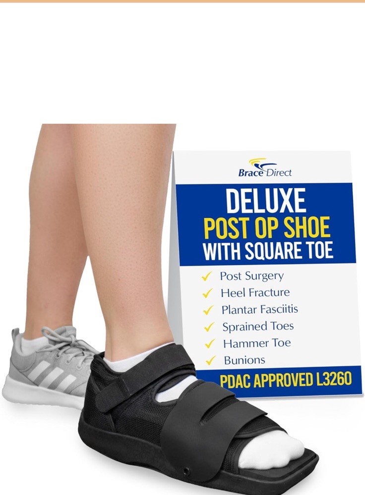 Op Shoes – Adjustable Medical Support Foot Injuries Fractures Size M (Women 7.5