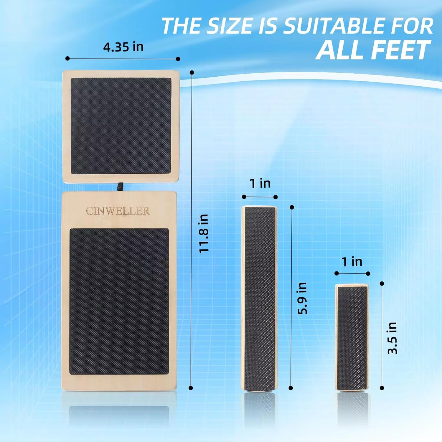 Ankle Strengthening Balance Board for Rehabilitation and Stability Training, Bla