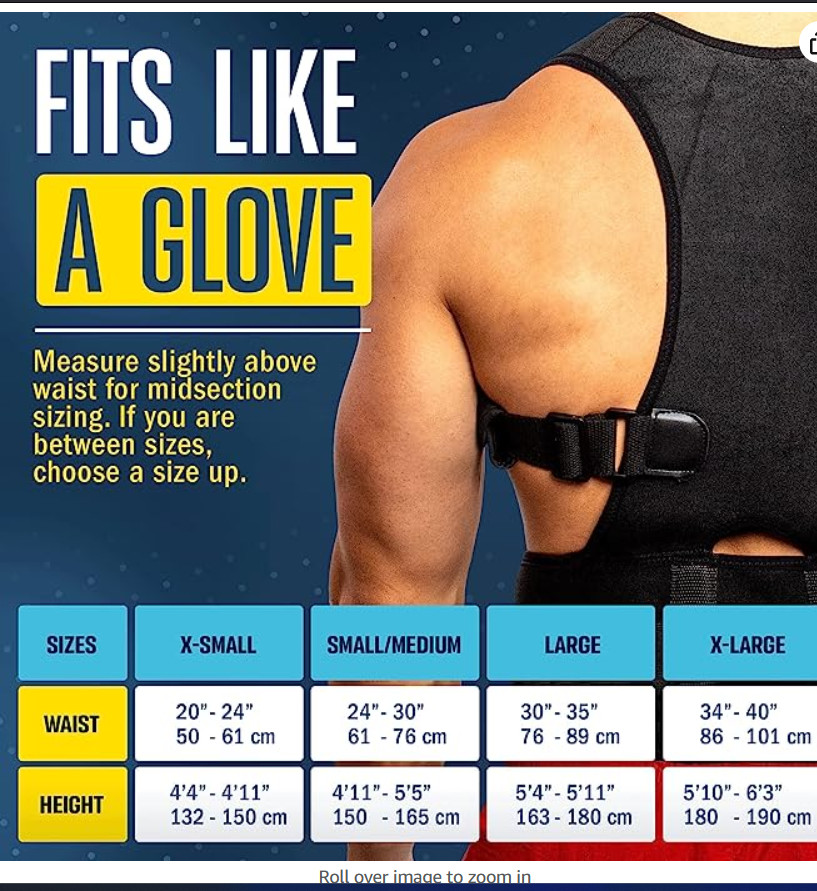 FlexGuard XSPosture Corrector for Women & Men Back Brace for Posture, Adjustable