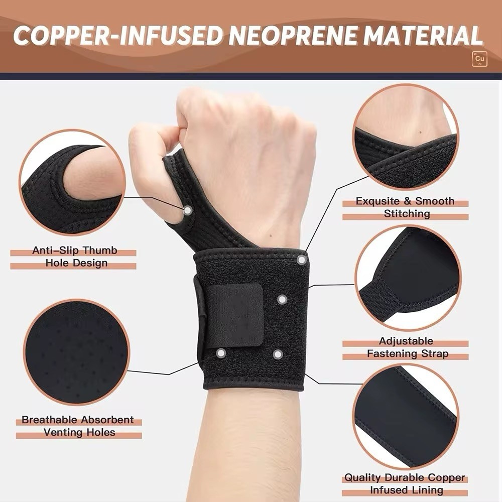 Right / Left Wrist Hand Brace Support Carpal Tunnel Sprain Arthritis Gym Sports