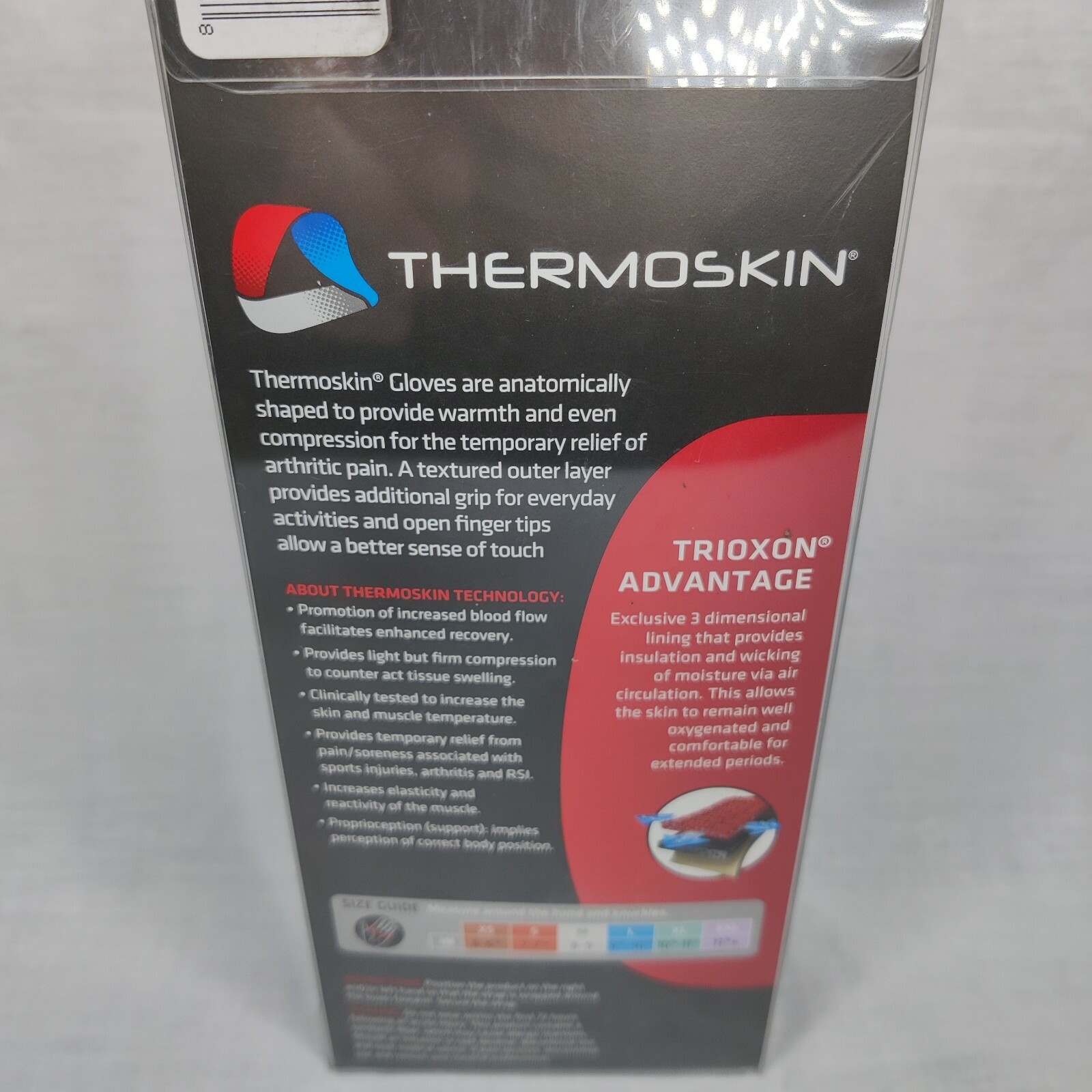 Thermoskin Half Finger Arthritis Gloves Pain Relieving Fingerless Compression
